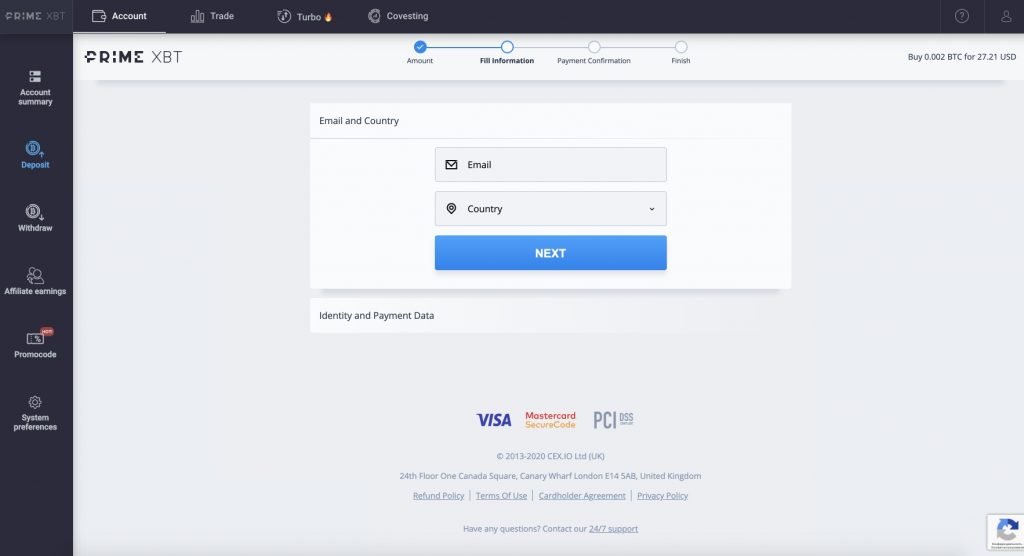 How To Fund Your Bull Spike Trading Signalss Account By Credit or Debit Card - 2 step 1024x556
